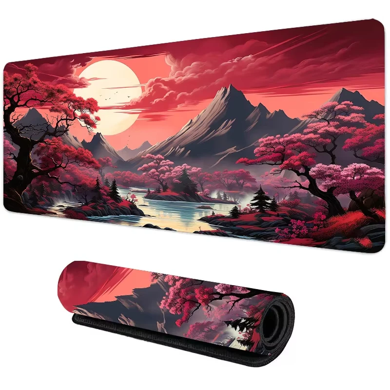 Gaming Accessories Table - Sunset Mountain View Silicone Gaming Mouse