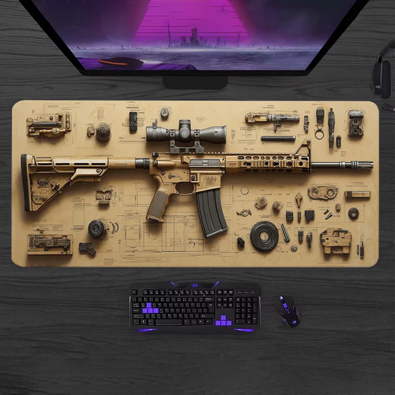 Gaming Accessories Table - Parts Disassemble Soft Gaming Mouse Pad