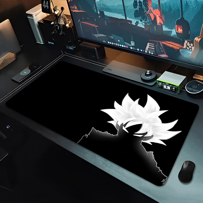 Gaming Accessories For Pc - DBZ Black Anime Mouse Pad Dragon
