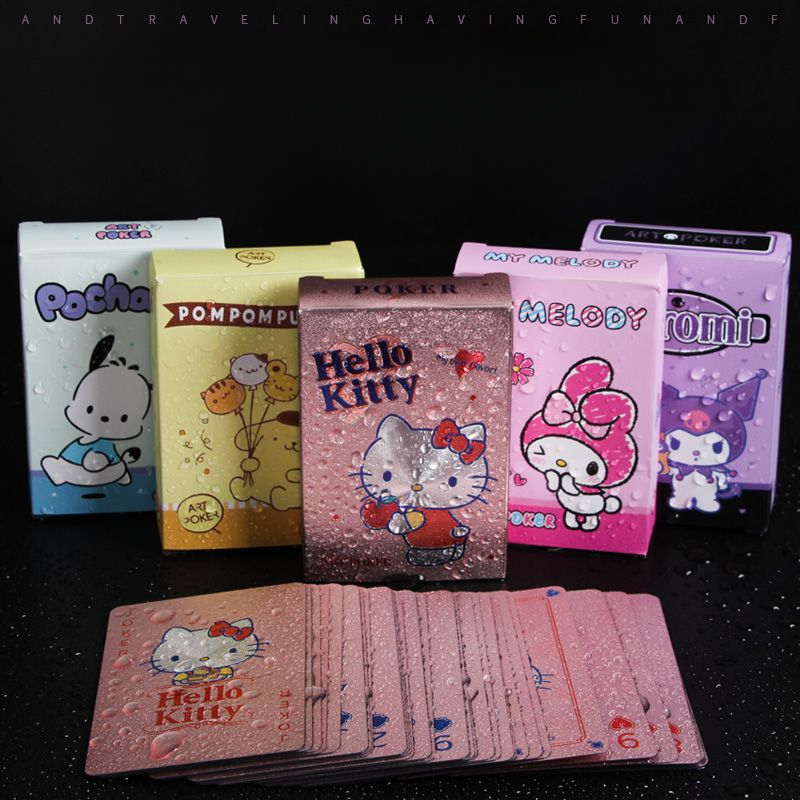 Gaming Accessories Anime - New Hello Kitty Playing Cards Delicate