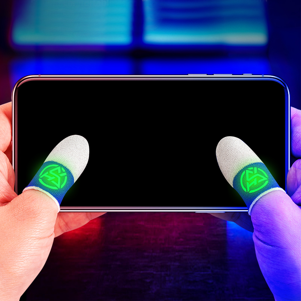 Gaming Accessories Phone - Finger Thumb Gloves Breathable Nightlight Finger