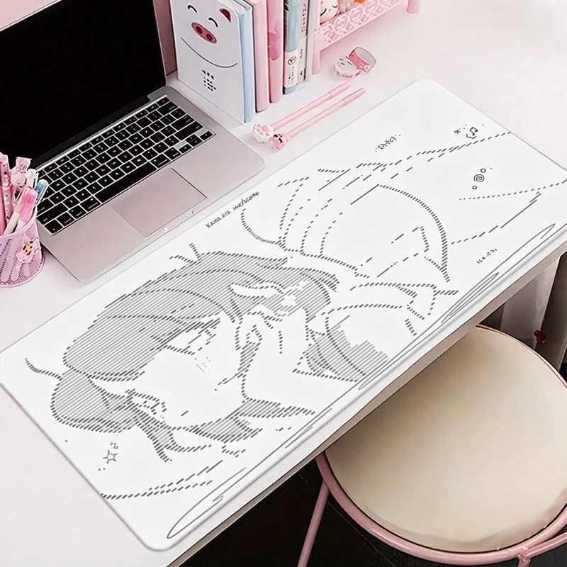 Gaming Accessories For Setup - 1Pcs Leather Mouse Pad Anime Angel
