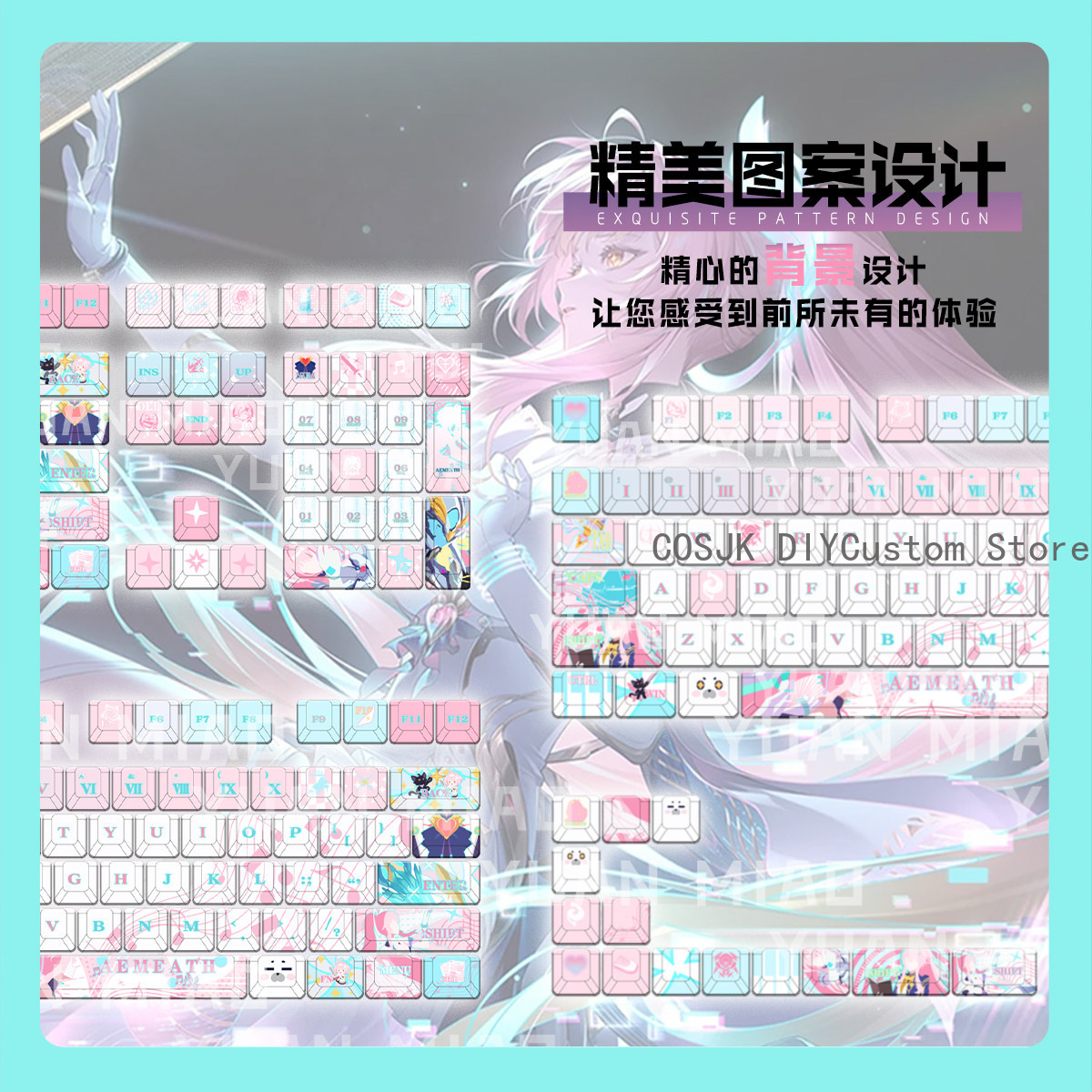 122 Keys Anime Wuthering Waves - Gaming Accessories Anime recension och pris