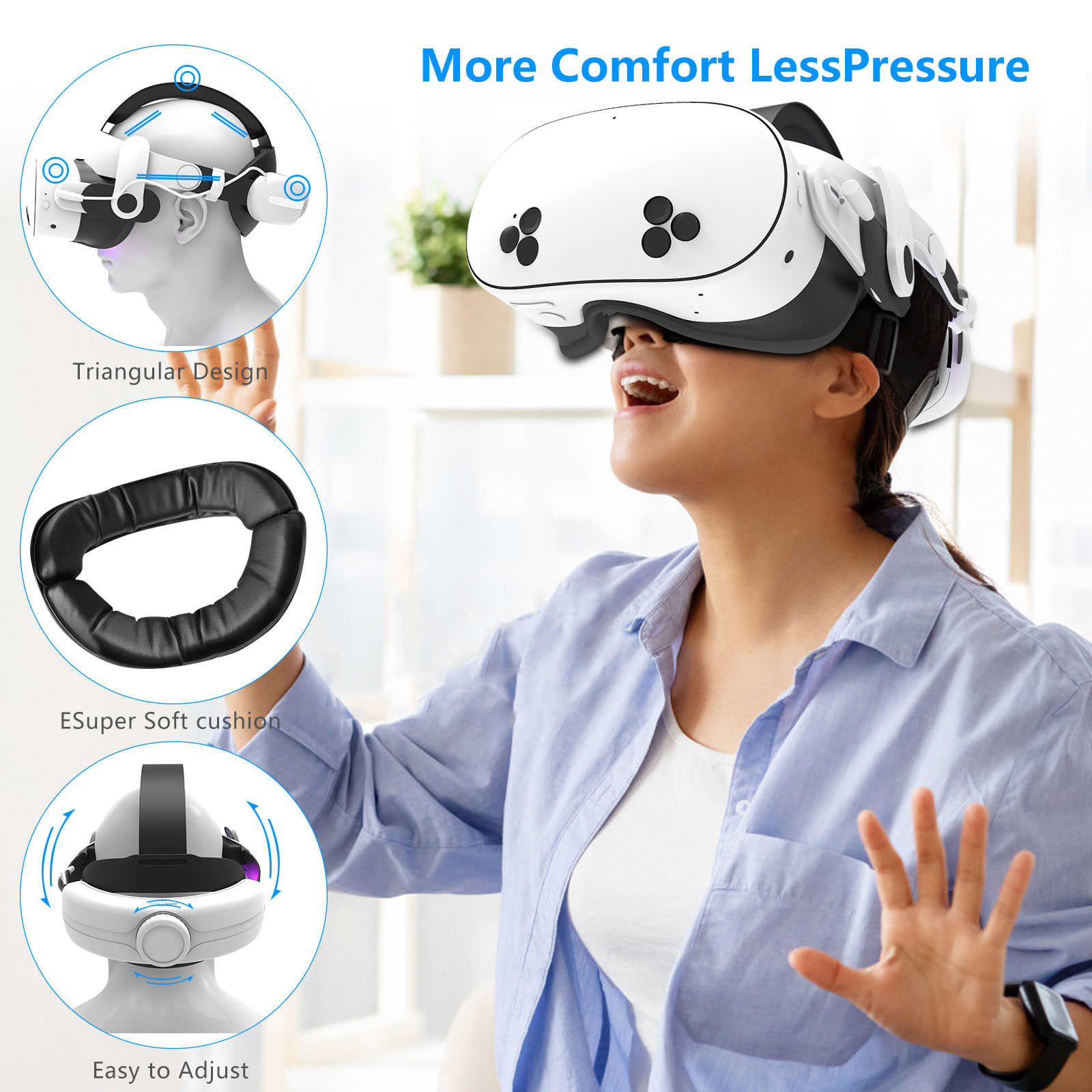 For Quest3S VR Headset 12000mA - Gaming Accessories Vr recension och pris