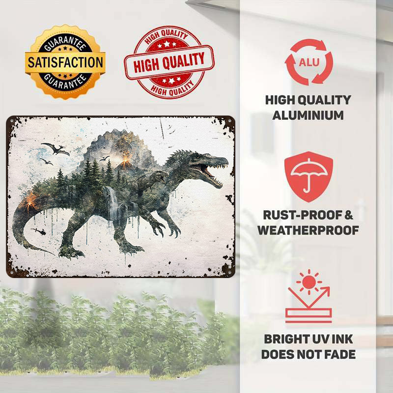 Spinosaurus Metal Poster Custo - Vintage Gaming Accessories recension och pris