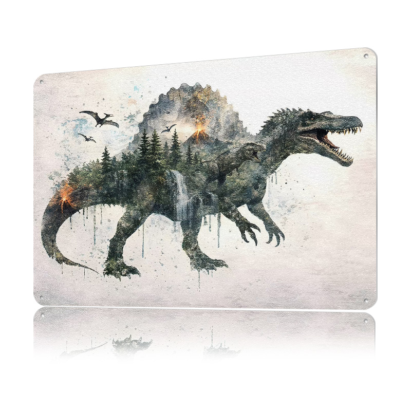 Spinosaurus Metal Poster Custo - Vintage Gaming Accessories recension och pris