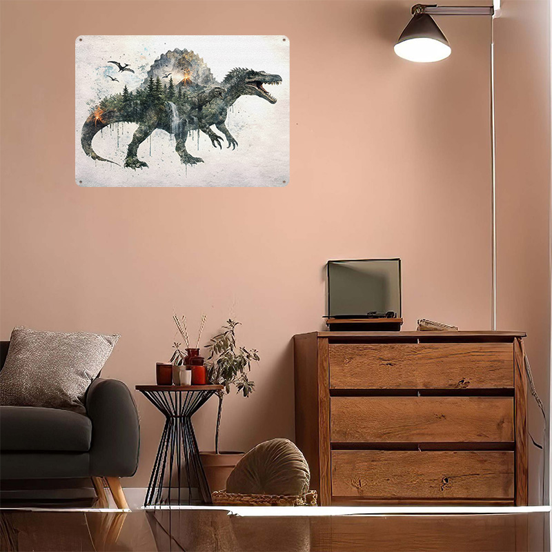 Spinosaurus Metal Poster Custo - Vintage Gaming Accessories recension och pris