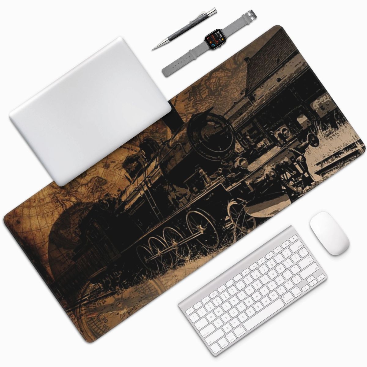 Large Mouse Pad Vintage Steam  - Vintage Gaming Accessories recension och pris