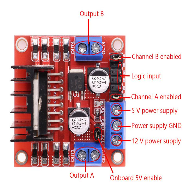 L298N motor drive module DC st - Gaming Accessories Driving recension och pris