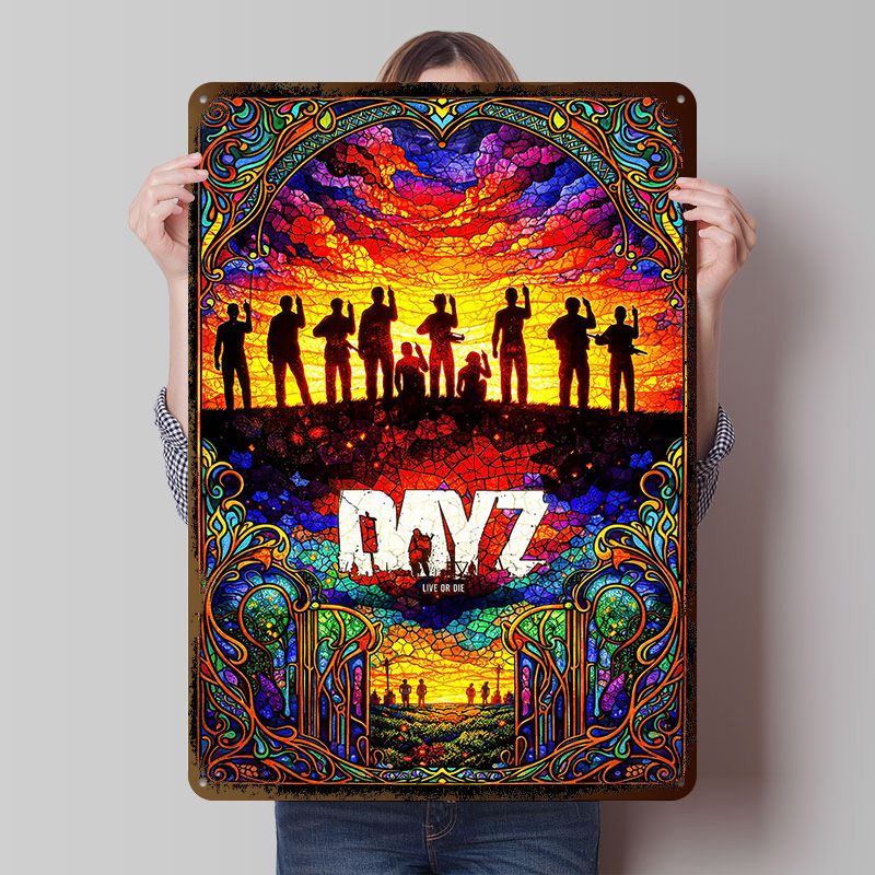 DayZ Stained Glass Tinplate Po - Vintage Gaming Accessories recension och pris