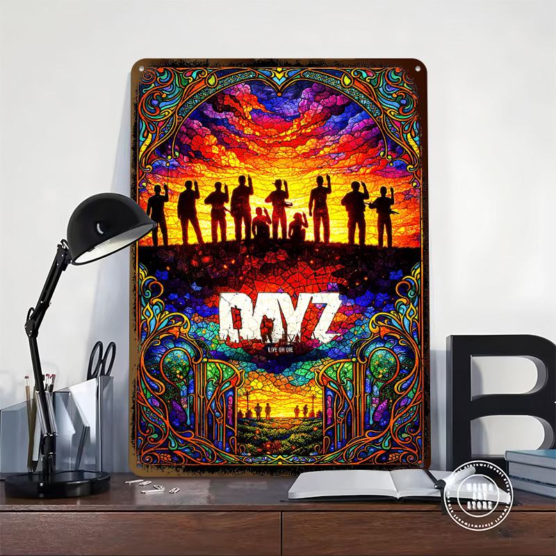 DayZ Stained Glass Tinplate Po - Vintage Gaming Accessories recension och pris