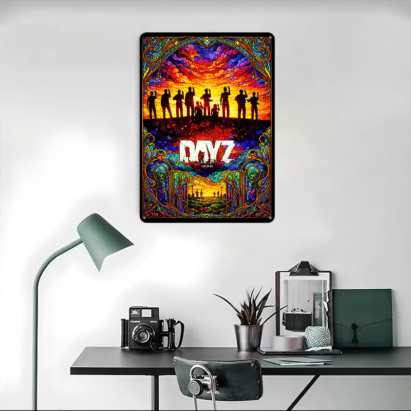 DayZ Stained Glass Tinplate Po - Vintage Gaming Accessories recension och pris