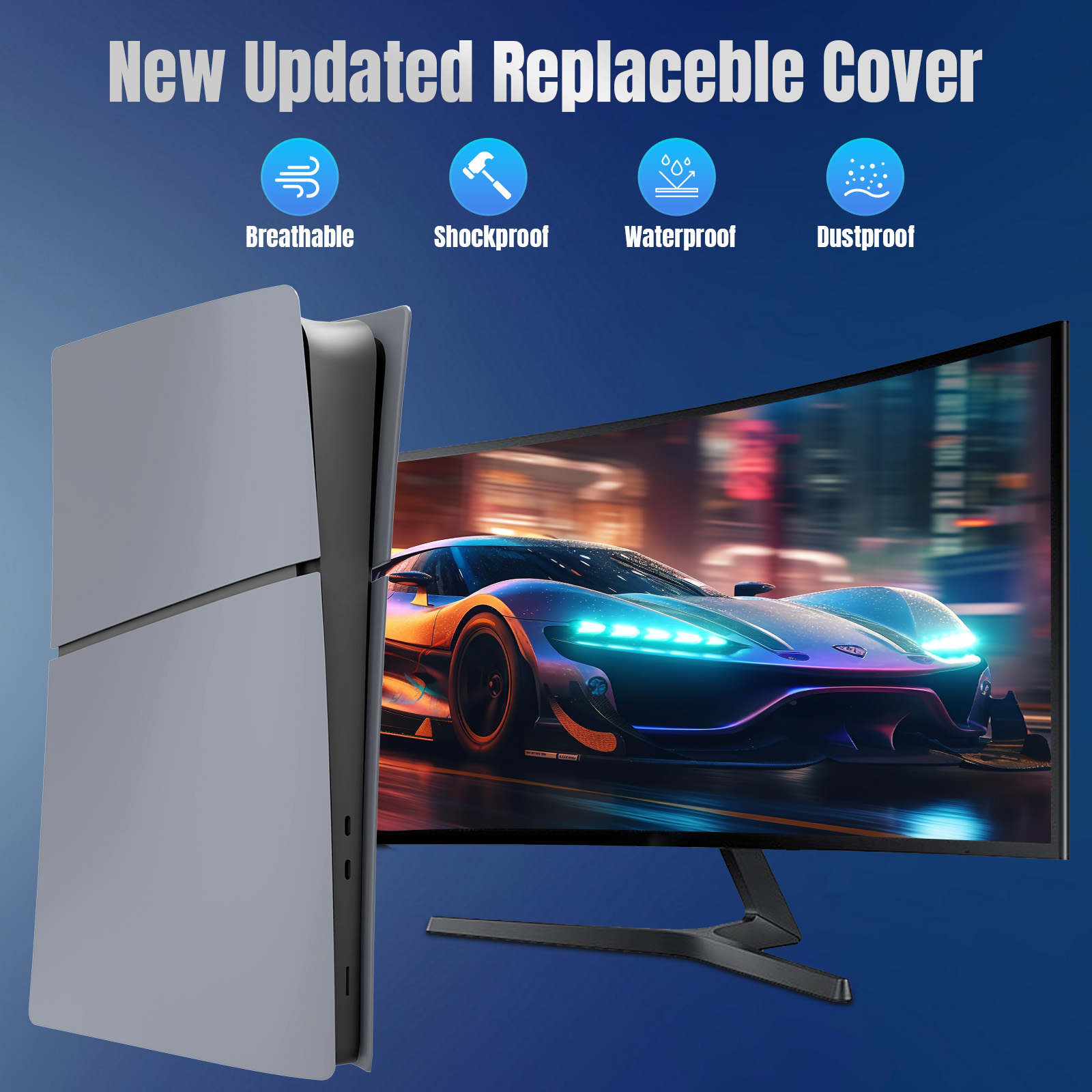 For PS5 Slim Digital /Optical  - Gaming Accessories Driving recension och pris