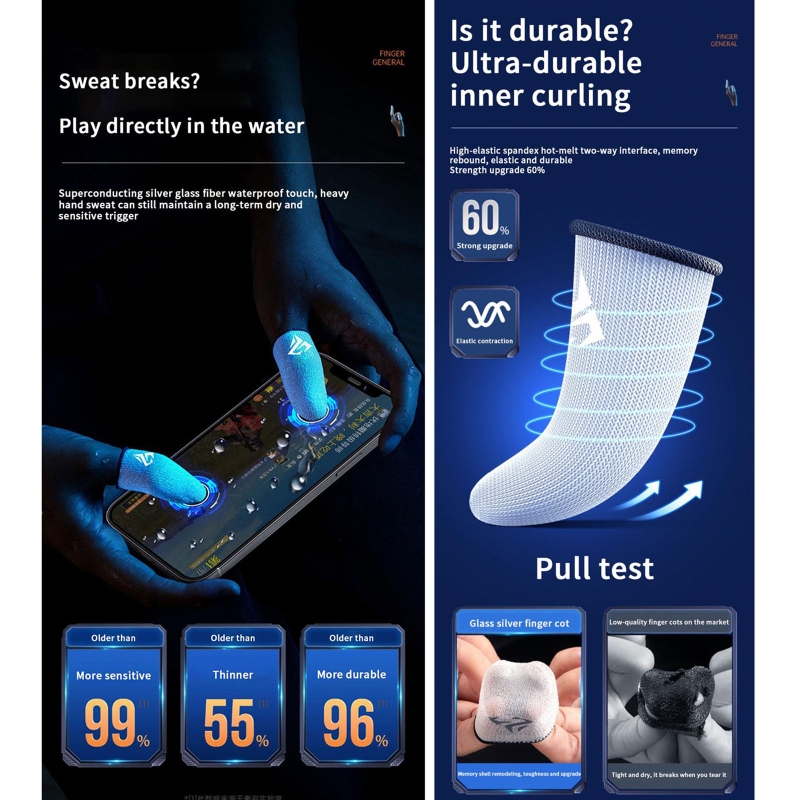 1 Pair Gamer Finger Sleeves Sw - Gaming Accessories Phone recension och pris