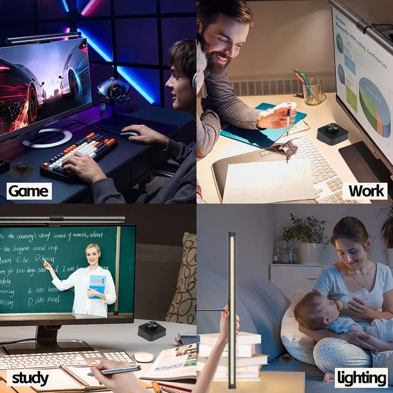 Portable LED Eye-Care Desk Lam - Monitor Light Bar recension och pris