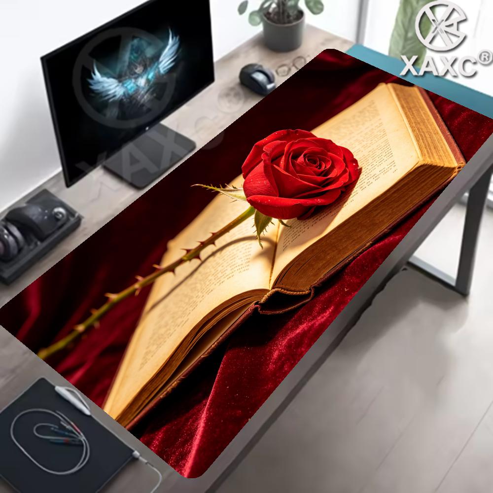 Vintage Rose & Book Desk Mat,  - Vintage Gaming Accessories recension och pris