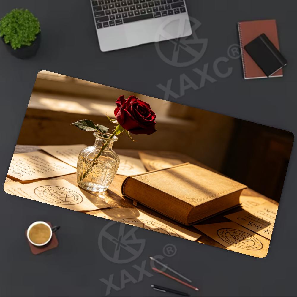 Vintage Rose & Book Desk Mat,  - Vintage Gaming Accessories recension och pris