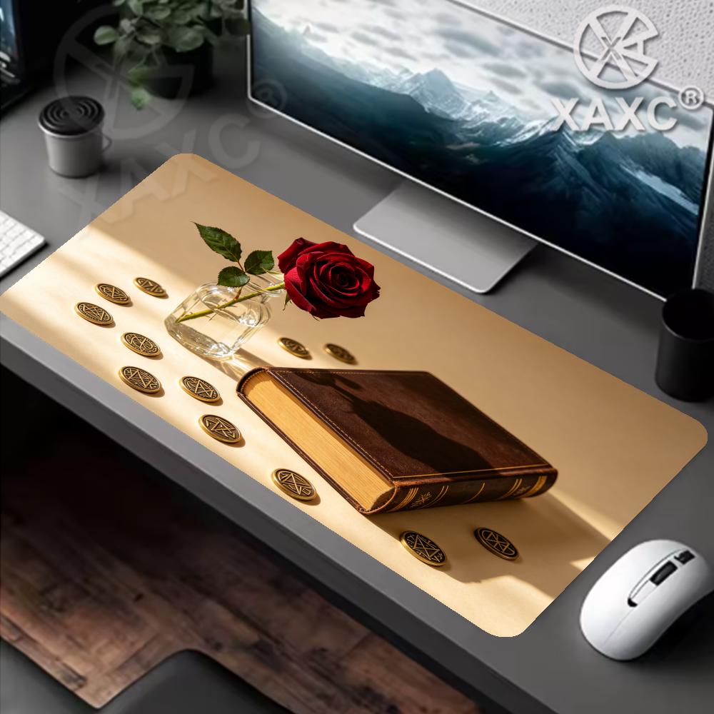 Vintage Rose & Book Desk Mat,  - Vintage Gaming Accessories recension och pris
