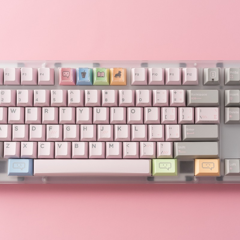 Shy Pink Vintage Theme Keycaps - Vintage Gaming Accessories recension och pris