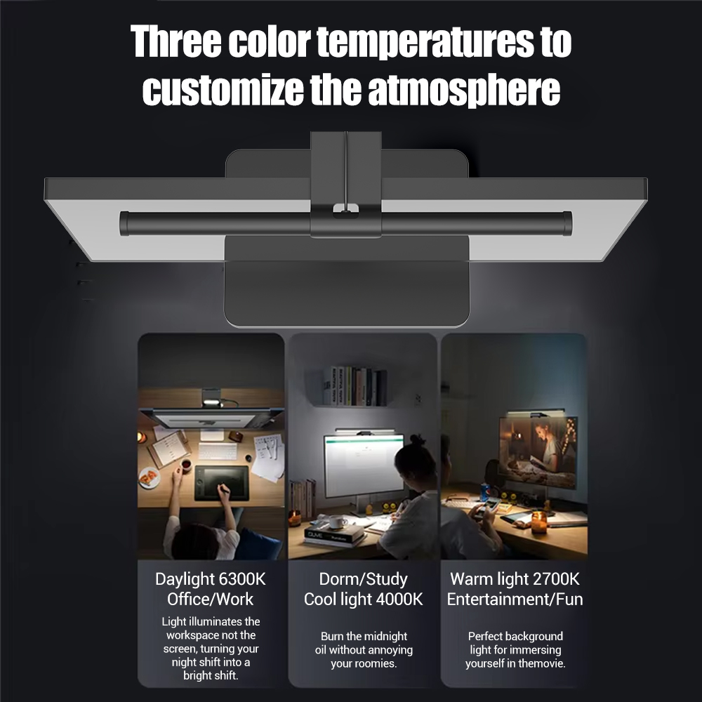 Wiscolor LED Screen Monitor Ha - Monitor Light Bar recension och pris