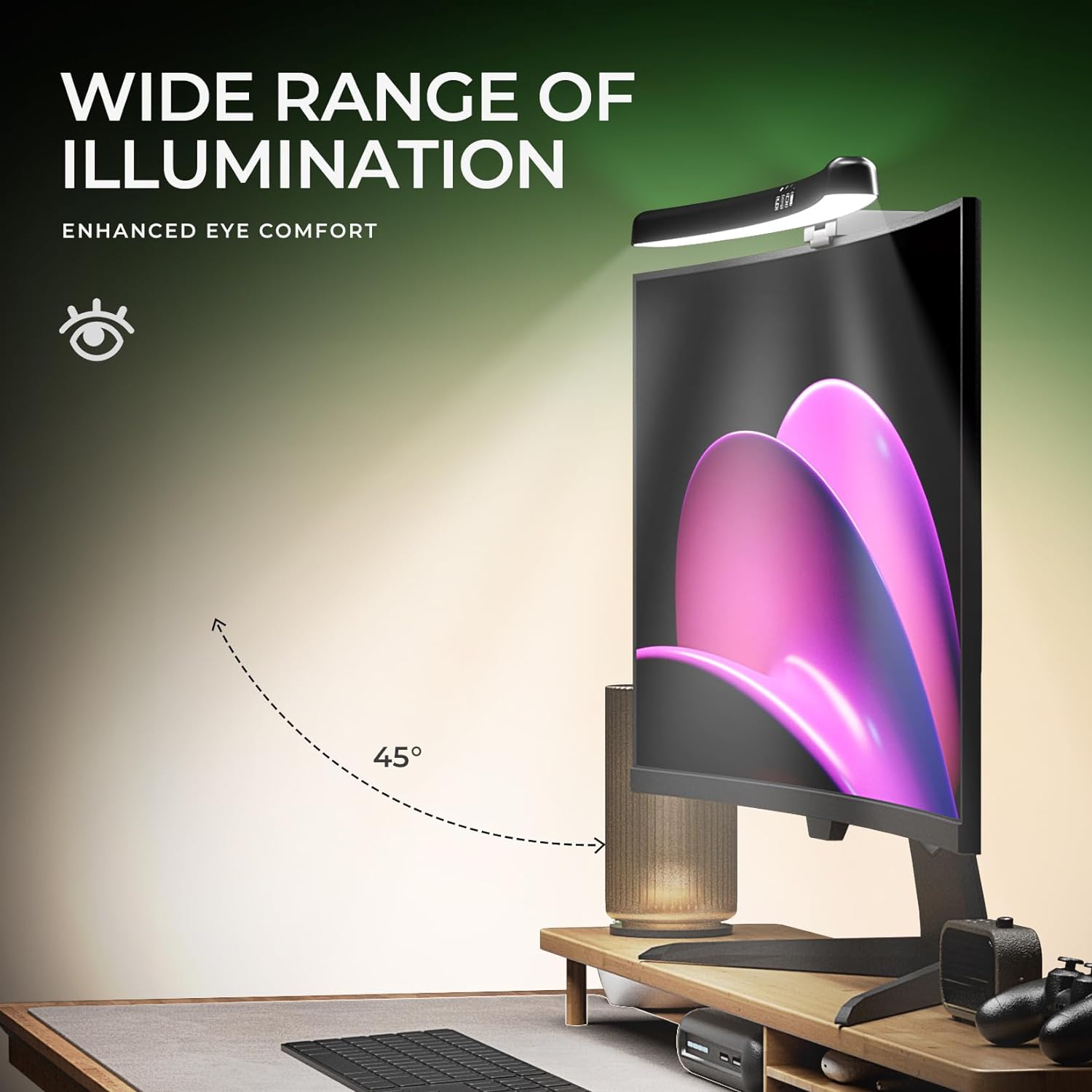 Curved Monitor Light Bar 3 Col - Monitor Light Bar recension och pris