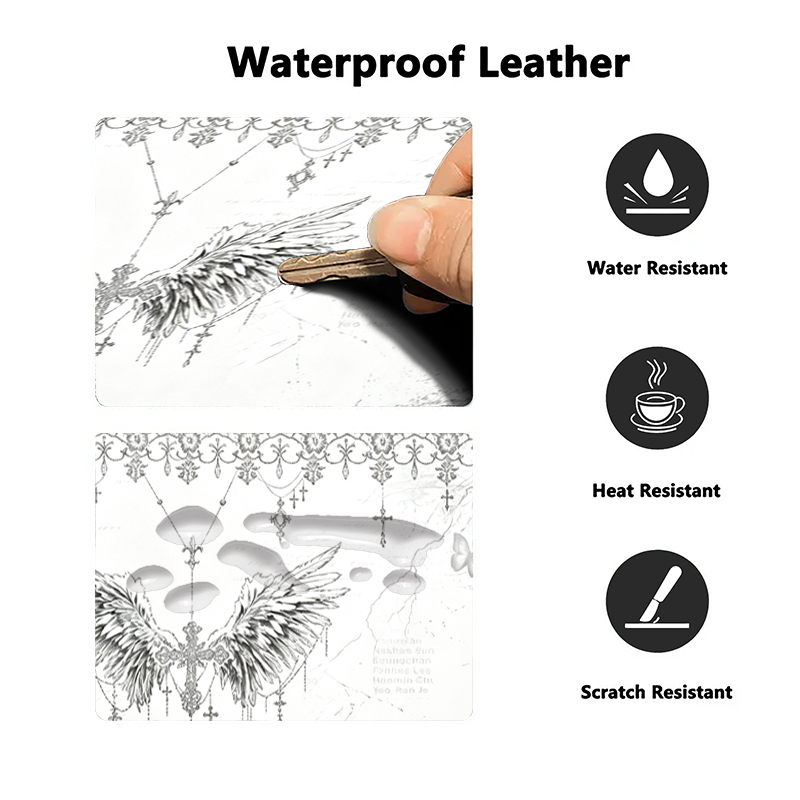 Leather Mousepad Black White A - Gaming Accessories For Pc recension och pris