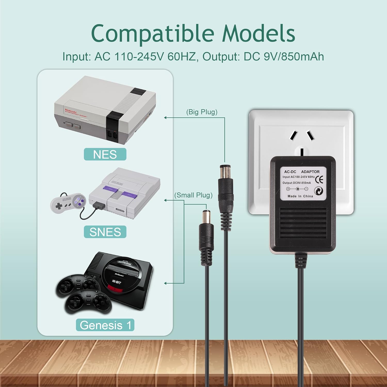 US Plug 3 in 1 AC Power Supply - Gaming Accessories Dropshipping recension och pris